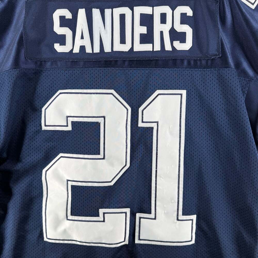 1137 Mitchell & Ness Dallas Cowboys Deion Sanders 1995 Throwback Jersey Size 52 - Picture 5 of 6